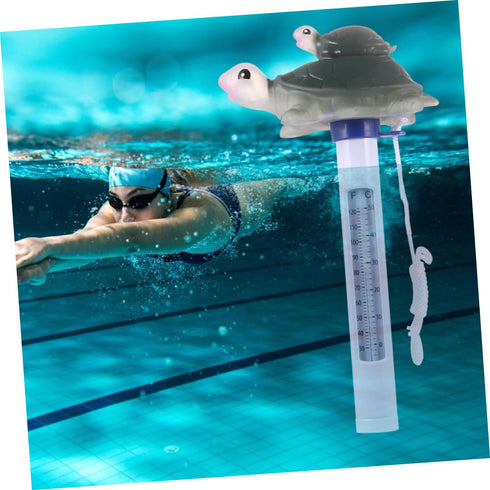 Swimming 0-50c Floating Turtle Pool Thermometer for and Spa Use, Waterproof Plastic Cartoon Temperature Monitor