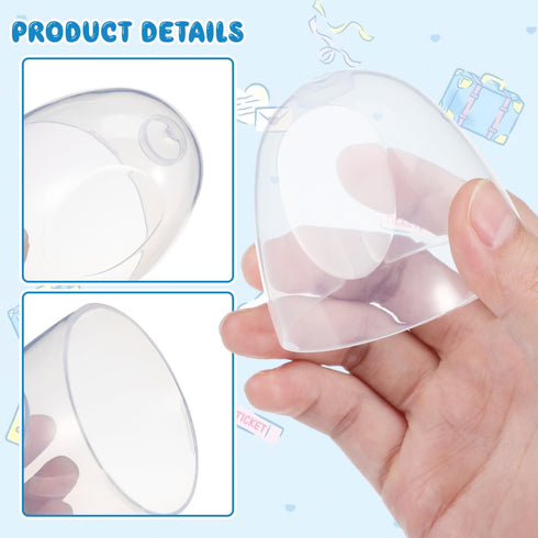 3 Pack 2.44X2.44X2.16In Baby Bottle Caps Replacement Compatible with Pigeon Milk Bottle Lids Leak-Proof Feeding Bottles