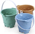 Umnodobn 7" Set Jumbo Beach Sand Toys Buckets for Kids Adults, Large Castle Bucket Pails Beach Gear Accessories Pails
