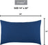 2-Pack Toddler Travel Pillowcases, 100% Soft Microfiber, Hypoallergenic, 14" by 20" Kids Pillowcases, Solid Navy