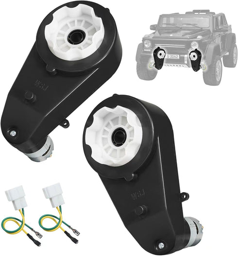 2 Pcs Kids Ride On Car Gearbox, 550 24V Motor 40000RPM, Electric Motor Gearbox for Children Ride On Toys
