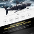 2.4G 1:18 Swimming 6+ 2 Remote Control Shark Toy Scale High Simulation Shark for Pool Bathroom Great Gift RC Boat Toys