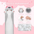 Long Cat Plush Body Pillow, 53 Inch Cute Gray Cat Stuffed Animal, Kawaii Plush Throw Pillow Gift