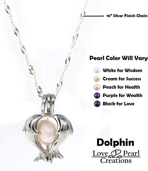 Love Pearl Creations Animals Wish Kit with Dolphin Pendant Necklace