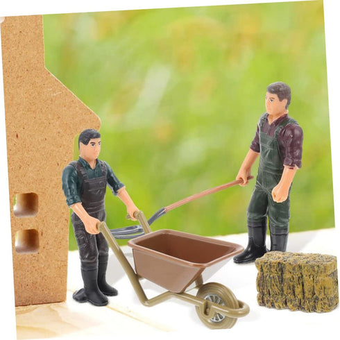 12pcs Farm Accessories Model Sand Tray Miniatures, Miniature Tools for Crafts, Farm Playset for Kids