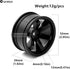 1/10 RC Rally Racing Wheels 12mm Hex Hard Plastic On Road Hubs Rims for 1:10 Scale Drift Car Tires Tamiya TT01 TT02 XV01 A959 PTG2 144001 HPI KYOSHO HSP PTG2 Touring Street Tyres 4PCS (White)