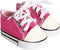 Canvas Sneakers Doll Shoes Fits 18 Inch Dolls and Kennedy and Friends Dolls- 18 Inch Doll Shoes (Dark Pink)