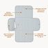 Toddlekind Mini Maven Portable Changing Pad Travel Diaper Clutch for Babies, Organic Cotton & Water-Resistant, Compact