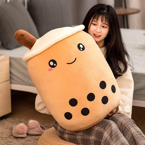 9.4 inch) VHYHCY Cute Stuffed Boba Plush Bubble Tea Food Milk Cup Plushie Pillow , Soft Kawaii Hugging Plush Toys Gifts