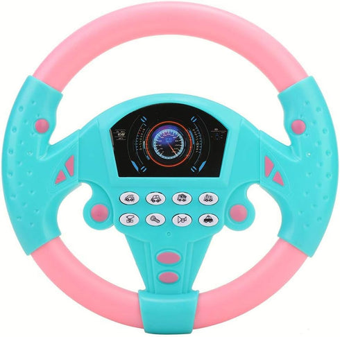 Eco-Friendly Children Steering Wheel Tool - Durable Non-Toxic Healthy Plastic for 4-6 Years Old Infant Music Sense