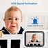 TakTark Baby Monitor with 3.2'' Color LCD Screen, 2 Way Audio, Night Vision, and Room Temperature Display