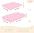 miaozhen 1 Pack 52x28 Cotton Baby Crib Sheets Comfy Breathable Cute Cartoon Cat Floral Peach Muslin Crib Sheets