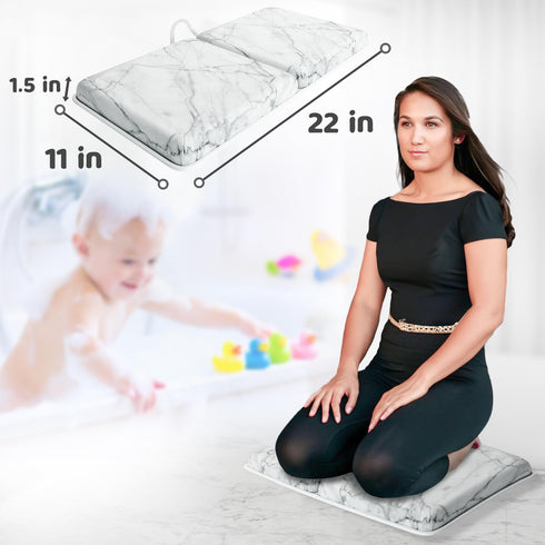 Elbow Set Sleepah Bath Kneeler and Kneeling Rest Pad for Baby Bathing Waterproof Soft Memory Foam Mat Organizer Babies