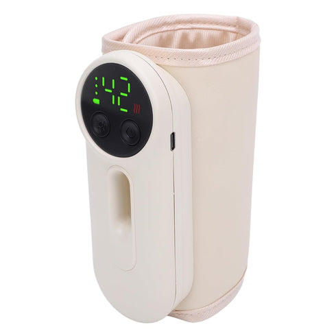 EBTOOLS Convenient Rechargeable Bottle Warmer with Night Light, Quick Heating for Standard and Wide Neck Bottles