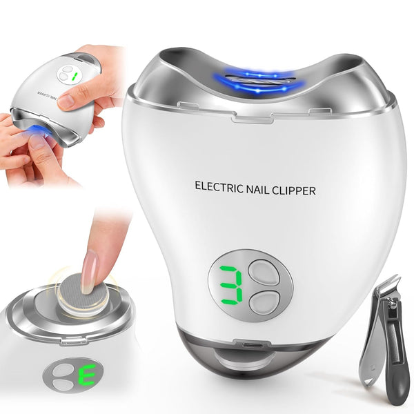 undersary 2026 Upgrade 2-in-1 Electric Nail Clipper & Filer, Baby Nail Trimmer with