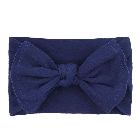 QandSweet Baby Nylon Headbands, 12-Pack Newborn Bows, Soft Head Wraps for Infant Toddler Girls