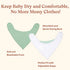 10-Pack Soft Absorbent Baby Bandana Bibs - for Teething & Feeding