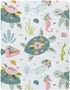 Fitted Crib Sheets, Turtle Sea Horse Stretchy Portable Playard Sheets, Soft Mini Crib Mattress 39 x 27 in for Babies