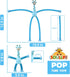12Pack Telescopic Suction Cup Giraffe Toy, Educational Fidget Toys for Kids Age 3-9, Pop Tubes Toddler Travel Toys