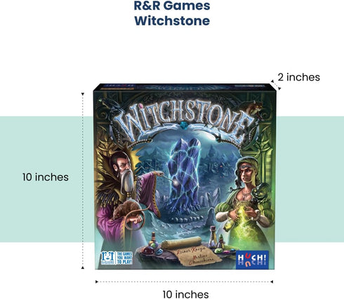 R&R Games Witchstone, Strategy Game for Family Board Game Night, for Kids, Teens, and Adults