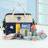 Large Capacity Diaper Tote Bag Organizer - Portable Baby Nappy Handbag