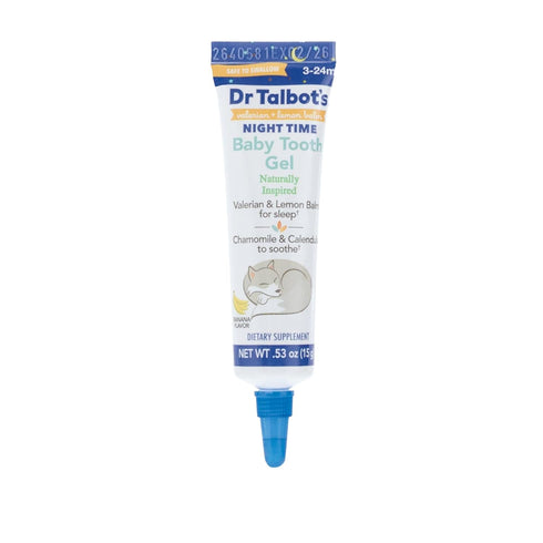 Talbot's 0.53 oz Pack 3-24 Dr. Daytime & Night Time Baby Tooth Gel for Sore Gums - Combo Tubes of Teething Gel - Ages