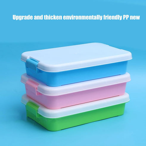 Generic Multipurpose Sensory Bin & Sand Tray with Lid, Portable Storage Box, Perfect for Sandbox, Poolside, Beach
