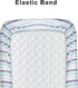 2 Pack 52''x28'' MooMoo Baby Crib Mattress Sheets Waterproof Toddler Crib Mattress Protectors Breathable