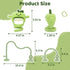 6 12 18 Baby High Chair Suction Toys Teething Chew - Silicone Apple Teething Relief Toys Silicone Teethers Table Toys
