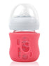 Olababy Silicone Sleeve for Avent Natural Glass Baby Bottles, 4 oz, Pink