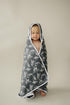 Mebie Baby Muslin Hooded Towel, Wild West, Cute Hooded Baby Bath Towel for Newborn, Infant & Toddler, Modern Baby