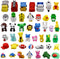 72 Pcs Assorted Animal Pencil Erasers - Mini Desk Pets, Bulk Gifts for Classroom Prizes, Goodie Bag Fillers