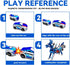 NIGVO 2 Collision Transforming Dinosaur Car Toy Cars Crash & Transform into Dinosaur Robot Toys for Kids Fun Gift