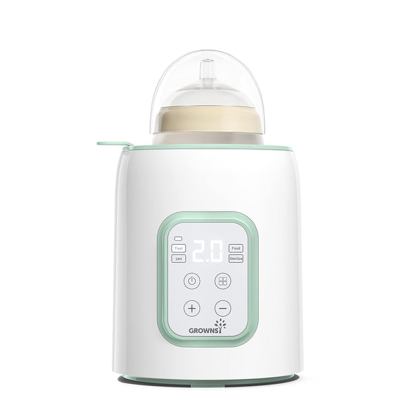 Grownsy Baby Bottle Warmer, 8-in-1 Fast Baby Milk Warmer with Timer for
