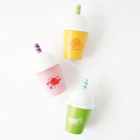 Set 3 2 Le Toy Van - Childrens Wooden Honeybake Smoothie Cup & Juice - of - Pretend Toy - Role Play Toy - Wooden Food