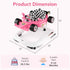 3 1 INFANS Foldable Baby Walker, in Toddler Activity Center Leaning-Seated Walk-Behind with Steering Wheel, Adjustable