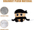 TJLMCORP Italian Brainrot Plush Toys Capuccino Assassino Cool Stuffed Animals Cute Black Samurai Plushie Weird Stuff