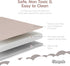 (50" 50") Tummy 1.5" Baby Play Mat for Floor x Waterproof Vegan Leather - Easy to Clean w Removable Cover - Mat