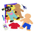 Colorations Multicultural Big People Shapes Set, 24 Glossy Cardboard Figures, Kids Around The World Diversity Craft
