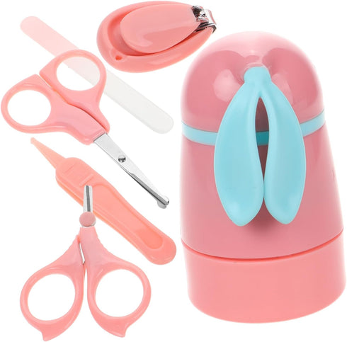 Nail Clippers Cute Case Grooming Kit for Newborns Blades for Safe and