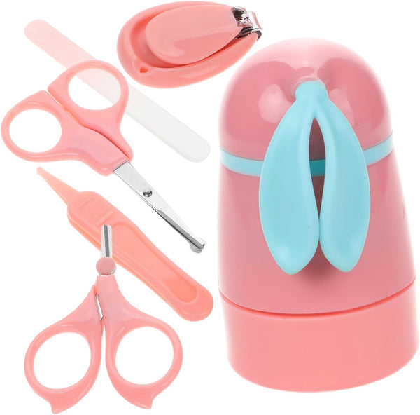 Nail Clippers Cute Case Grooming Kit for Newborns Blades for Safe and