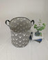 KUNRO Large Sized Storage Basket, Waterproof Coating Organizer Bin Laundry Hamper for Nursery Clothes (Grey deer)