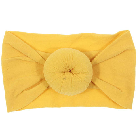6 Pack Cute Toddler Baby Girls Soft Nylon Headwraps, Infant Knot Bow Headband Turban (Set 2)