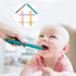 Hollow Teething Tubes Toys for Babies, 5 Pack Silicone Teether Toy Tube for Infants 6-12 Months