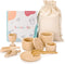 Montessori Toys Sensory Bin Toys for Toddlers Set of 9 Wooden Waldorf