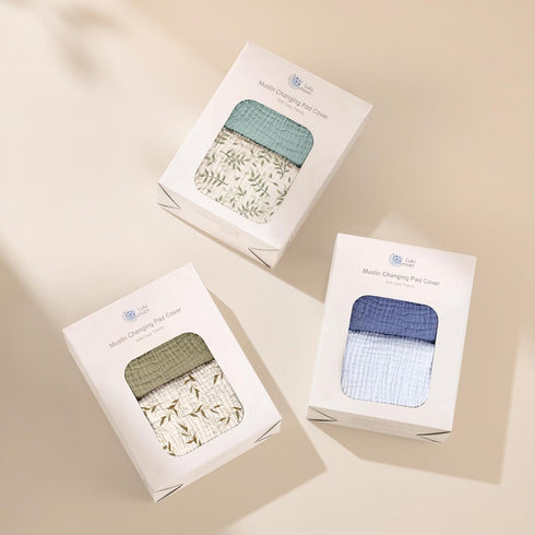 Muslin Changing Pad Cover for Baby - Soft and Stylish Diapering Essentials