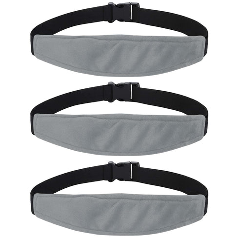 3 Pieces Baby Car Seat Head Support - Head Band Strap Headrest,