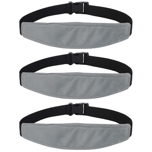 3 Pieces Baby Car Seat Head Support - Head Band Strap Headrest,