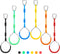 PELLOR Multi-Color Ninja Rings, Gymnastic Rings Backyard Playground Training Equipment Play for