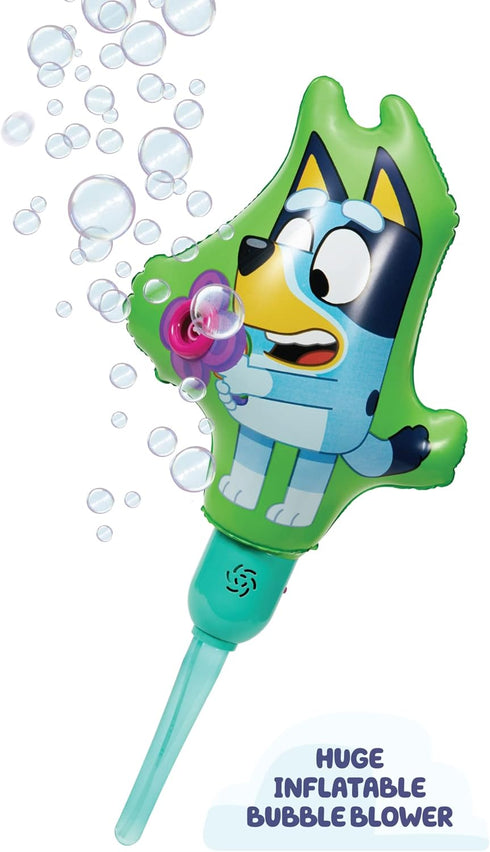 BLUEY Ballooble Bubble Machine, Huge Inflatable for Kids with Stand and 40oz Bubble Solution for Maximum Fun